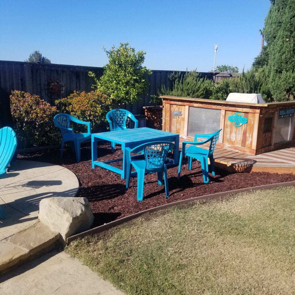 BBQ seating area by Smoking Hot Dad