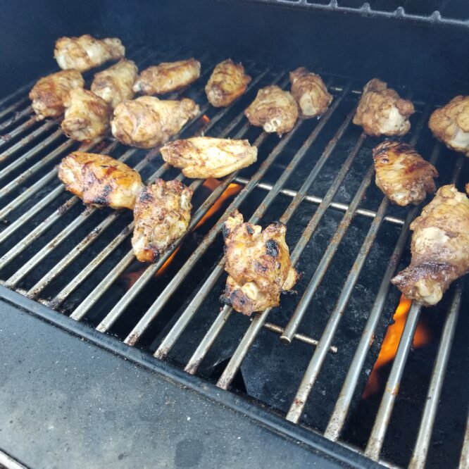 Chicken Wings on the grill by Smoking Hot Dad