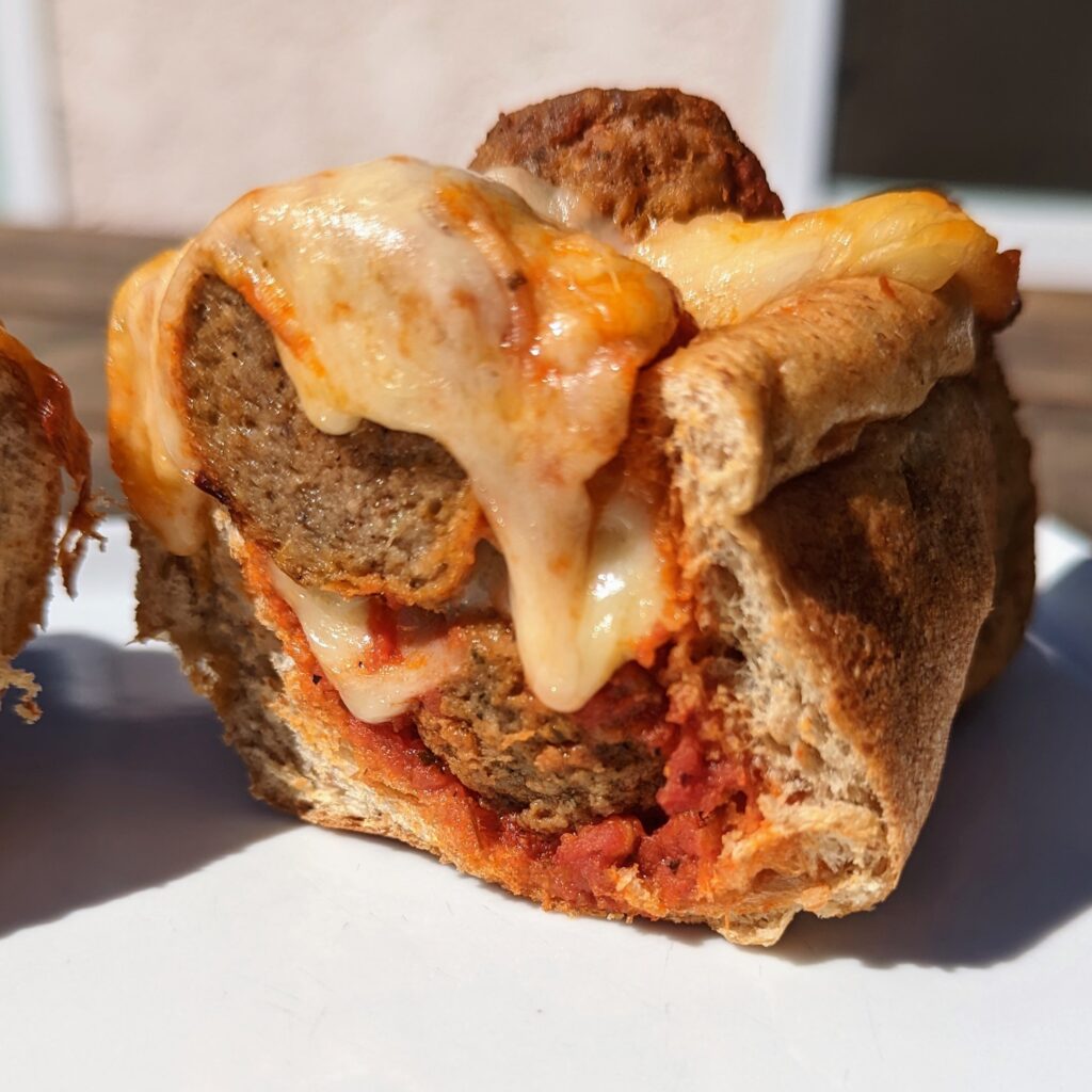 Double stacked Meatball sub by Smoking Hot Dad